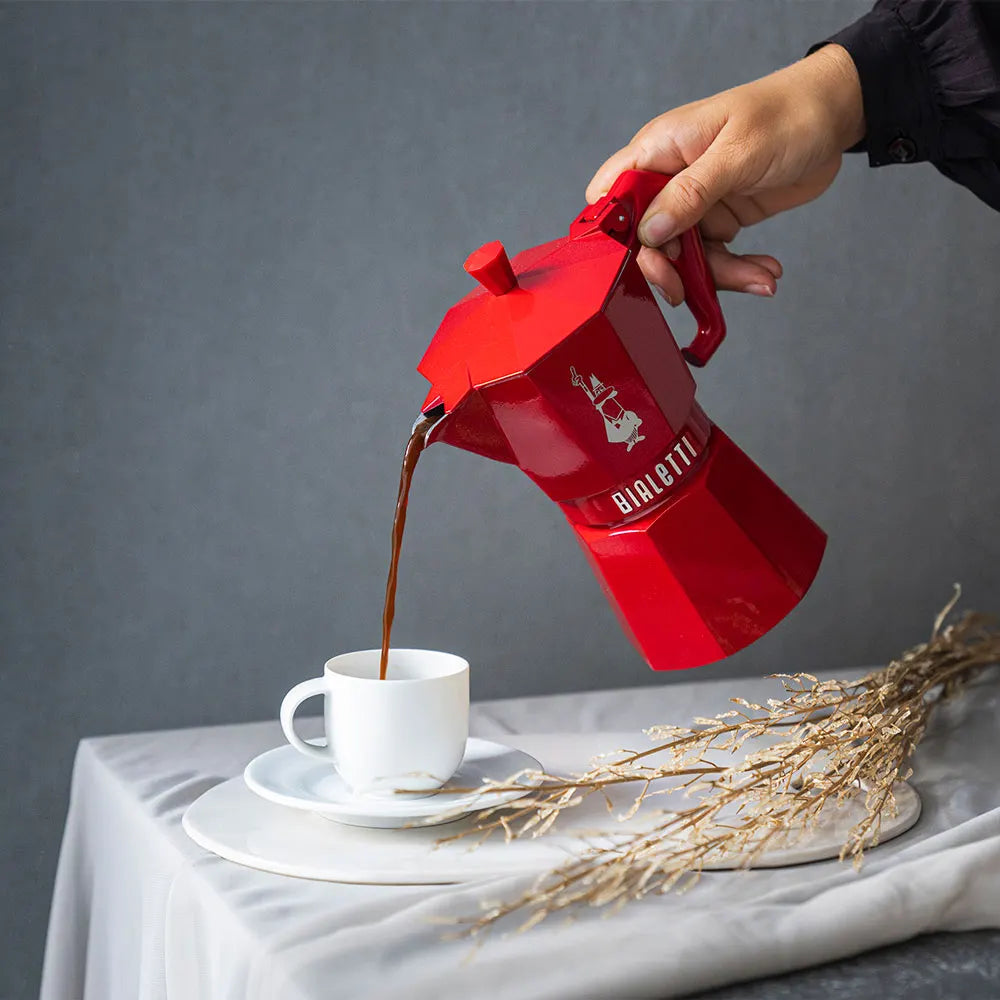 Bialetti Moka Exclusive Red 3 Cups - 9055