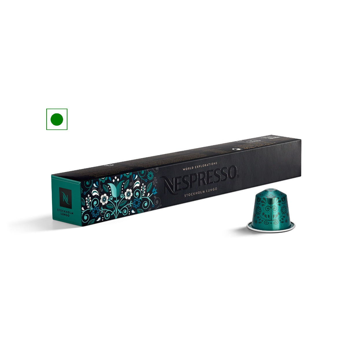 Nespresso Coffee Pods - World Explorations Stockholm Lungo - 1 sleeve (6g x 10 capsules)