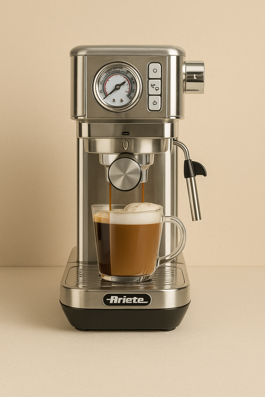 Ariete 13811 Slim Metal with Manometer Coffee Machine