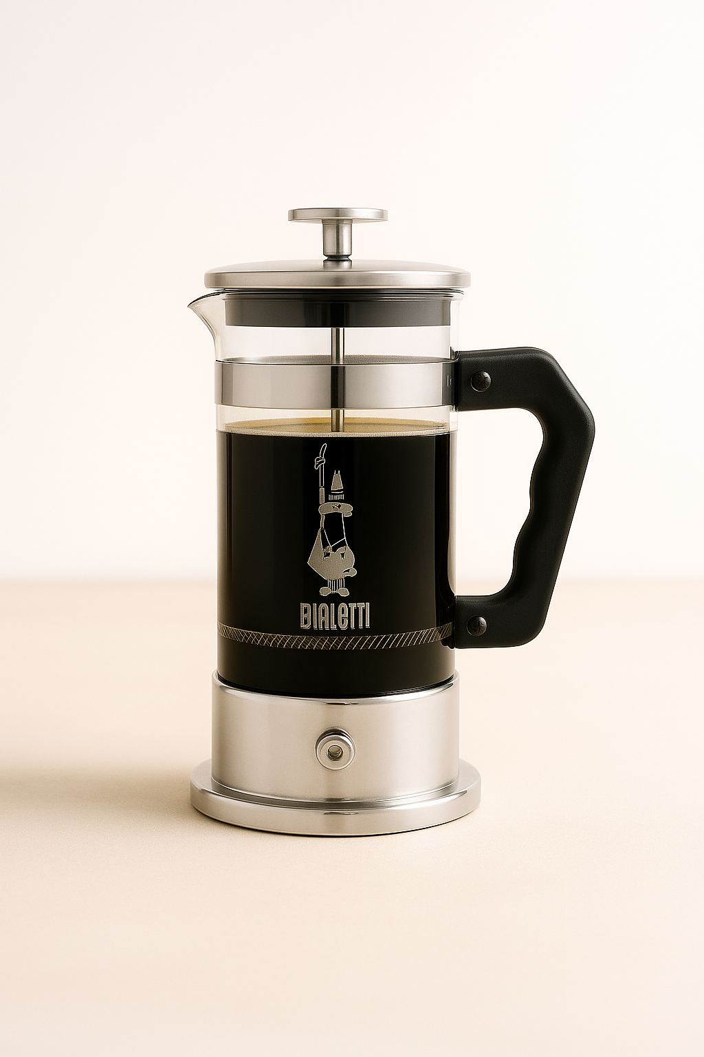Bialetti Preziosa French Press, silver-3Cups