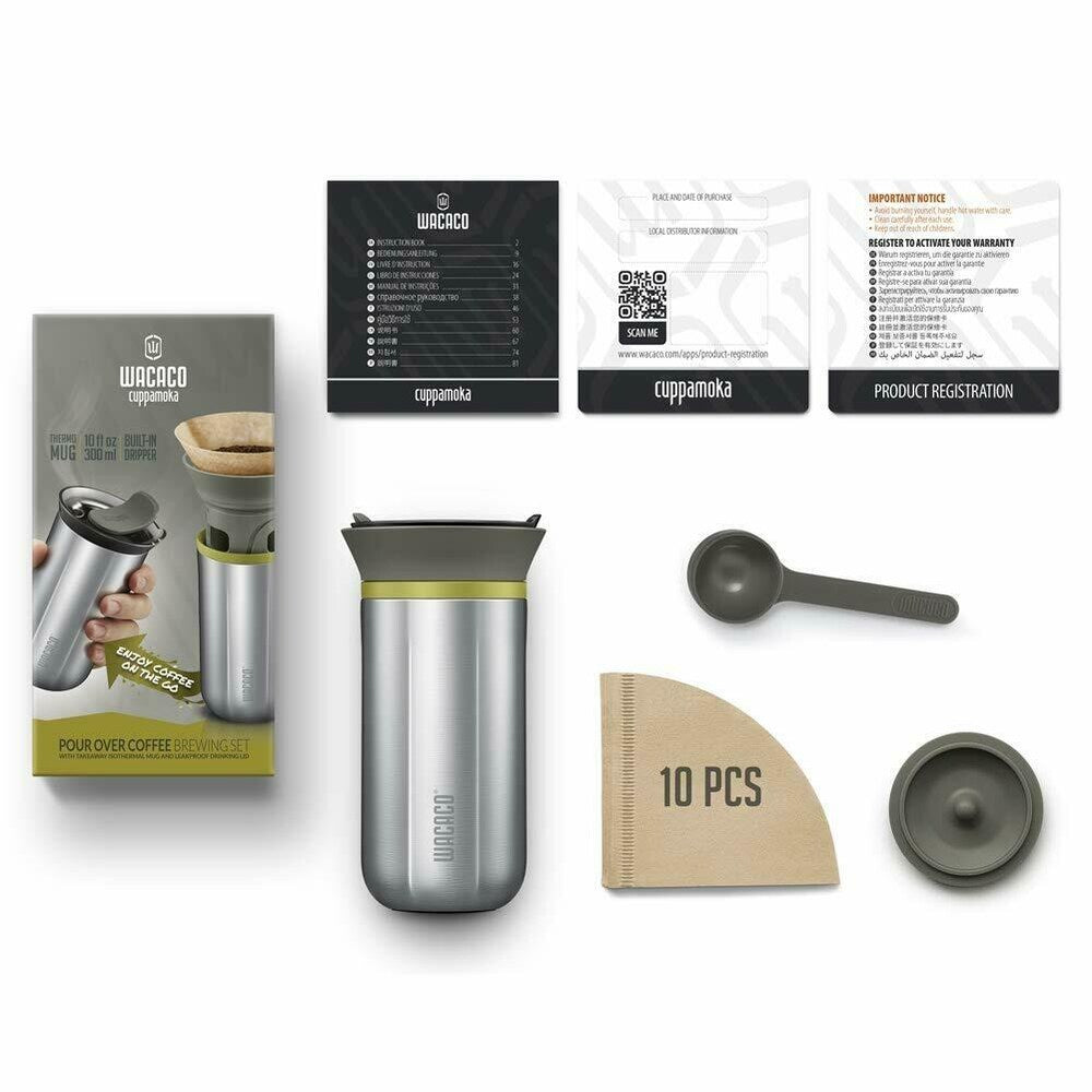 Wacaco Cuppamoka Portable Pour-Over Coffee Maker for Travel