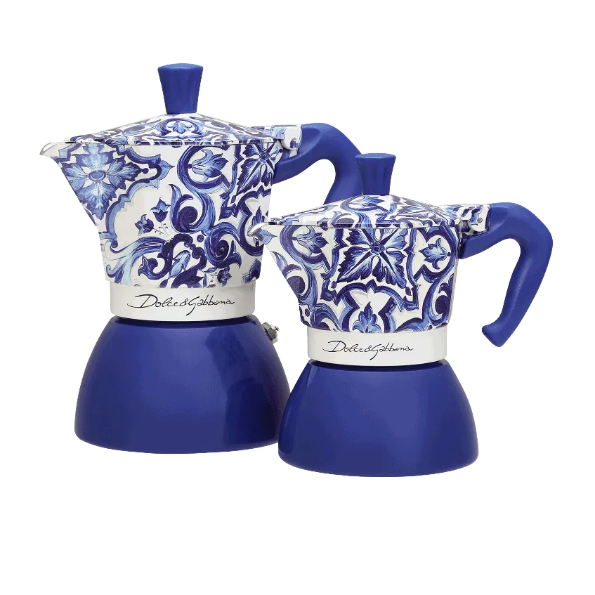 Bialetti Moka Induction 6 Cups D&G Blu Mediterraneo - 5357