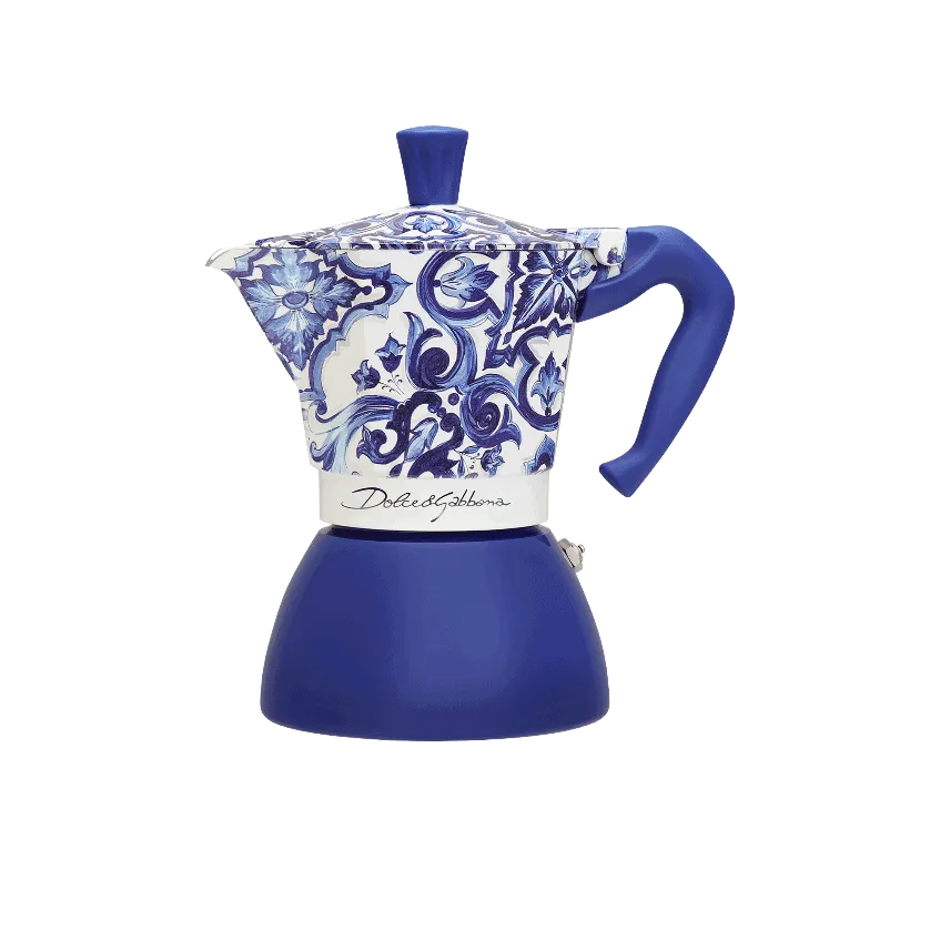 Bialetti Moka Induction 6 Cups D&G Blu Mediterraneo - 5357