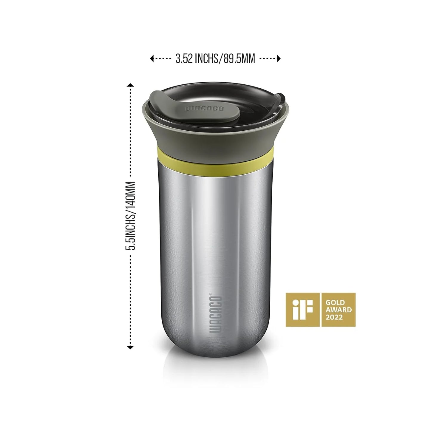 Wacaco Cuppamoka Portable Pour-Over Coffee Maker for Travel